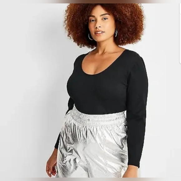 Women's Mid-Rise Slim Straight Fit Jogger Pants - A New Day Silver XL - Picture 5 of 6